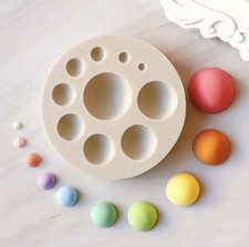 Ball Pearl Round Silicone Fondant Mould Mold Sugar Craft Cake Decoration
