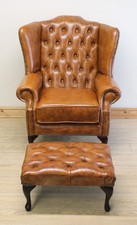 Queen anne chesterfield - anne, tan