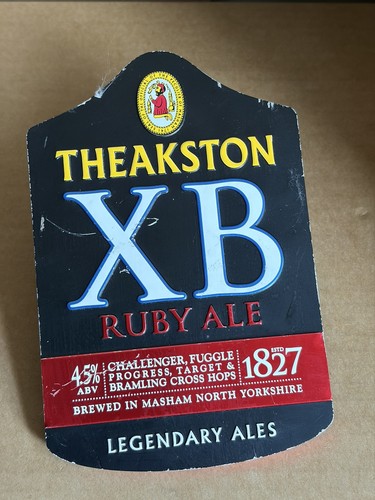 Beer pump clip badge - , theakston