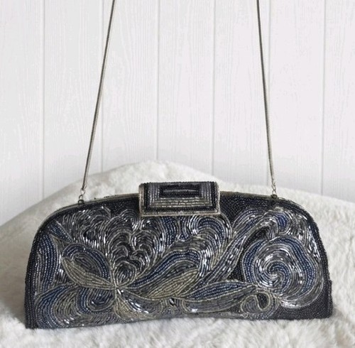 Vintage beaded evening - beaded,