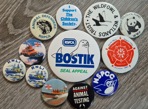 Vintage pin badges - vintage,