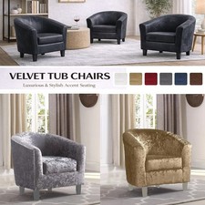 Tub Chair Velvet  Armchair