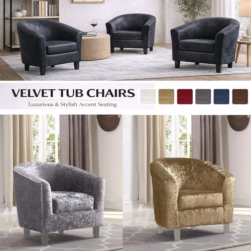 Tub chair velvet - chair,