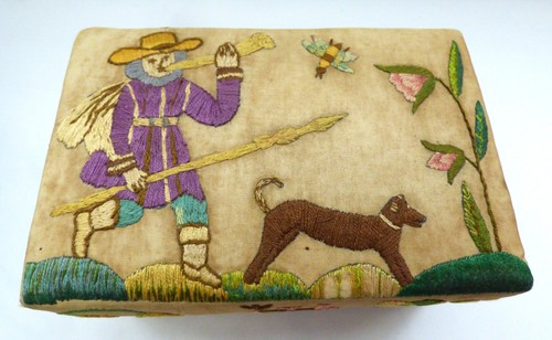 English stumpwork embroidery - english,