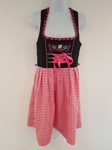 Vintage dress black pink - vintage,