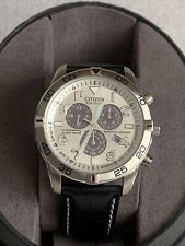 Citizen Mens Eco Drive Black Leather Strap Watch. BL5470-14A.