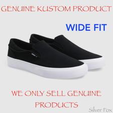 KUSTOM WIDE SLIP ON BLACK &