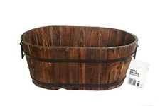 Garden Planter Wooden Barrel