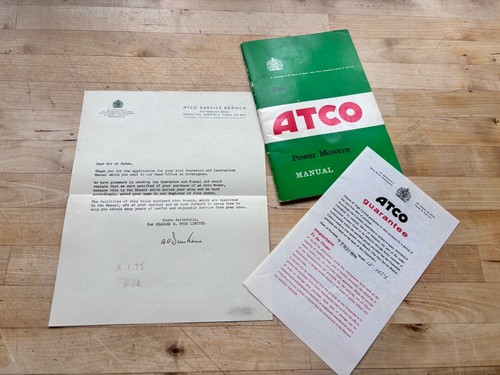 The atco power mowers - atco, manual