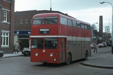 Orig Colour slide, PMT, Leyland Atlantean, 910UVT, Midland Red