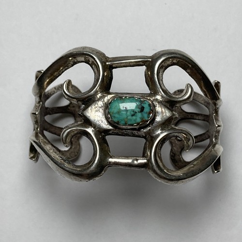 Navajo sand cast cuff bracelet - cast,