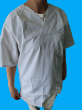5 PACK - Unisex White Medical Hospital Uniform Tops / Trousers (FREE DELIVERY) 