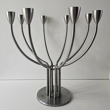 Vintage Ikea Stockholm Candle Holder Candelabra K & M Hagberg 8 Arms 13" Signed