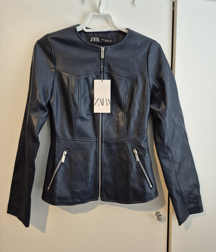 Zara women black faux - zara,