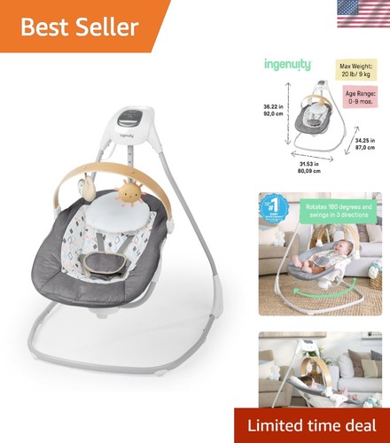 Compact stylish baby swing - compact,
