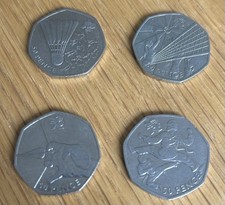 Four 2011 Olympic 50 Pence