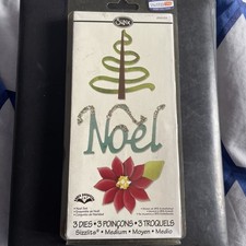 Sizzix Sizzlits Noel Die Set 658033 3 Dies