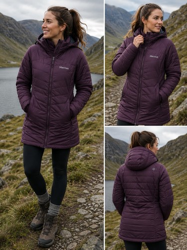 Marmot purple hooded puffer - purple,