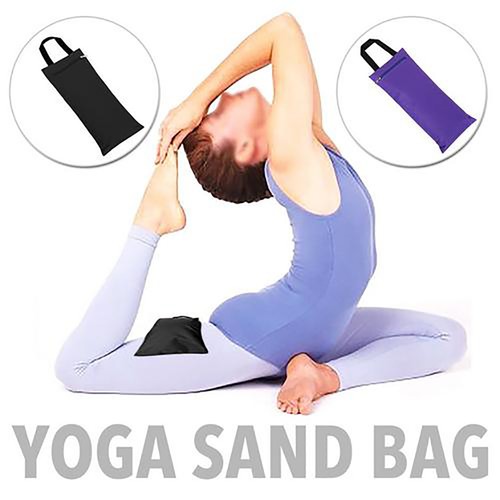 Black yoga sandbag - yoga,
