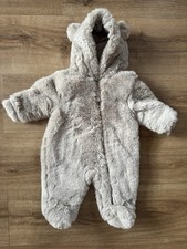 M&S Baby Faux Fur Pramsuit 0-1