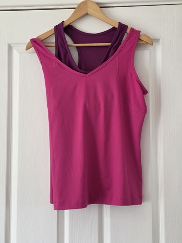 Pink gym top purple - m&s,