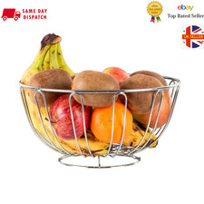 Chrome Fruit Bowl Round Shape