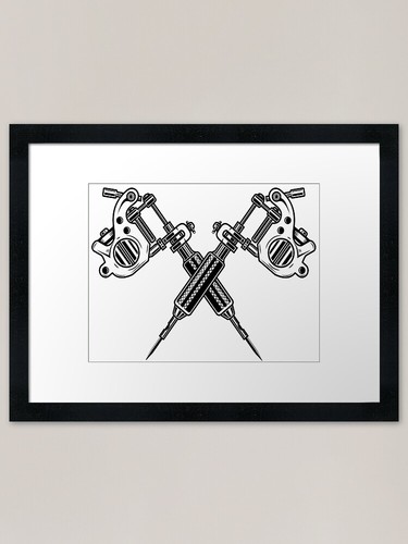 Tattoo machines framed art - tattoo,