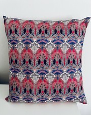 Liberty Fabric Ianthe Art nouveau Red Cushion Cover Handmade