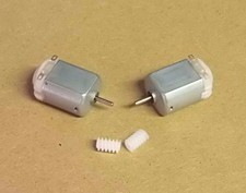 2 x 3v 3 volt 13100 Rpm DC Motor FOR MODELS SCHOOL PROJECTS FREE 6MM  WORM GEAR