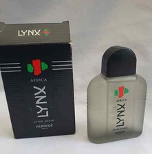 Vintage 100ml Lynx Africa aftershave by Faberge. Rare with box