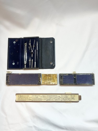 Vintage draughtsmen set with - set,