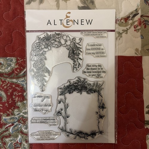 Altenew recollections stamp - bn,