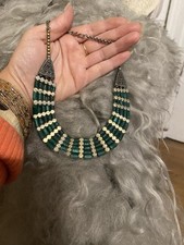 Malachite and Silver Necklace