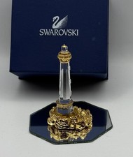 Swarovski Journeys Lighthouse with Gold Plated Details #253445 Original Box