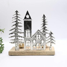 Christmas Aluminium House Tree