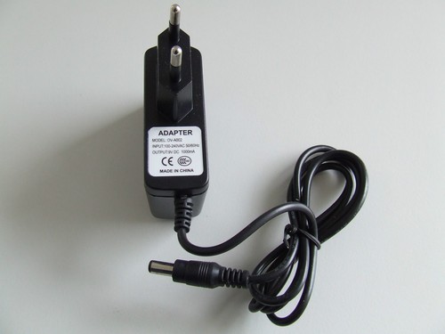 Power supply adapter - power, 9v/1a
