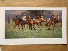 Rare Horse racing art  Limited