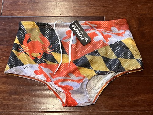Finis orange white black mens - black,