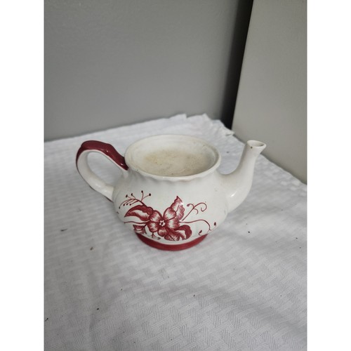 Blue sky red toile - red, teapot