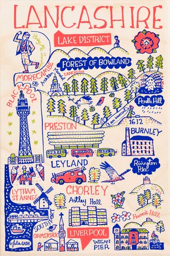Map lancashire fridge - ,