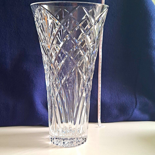 Unmarked clear cut glass - cut,