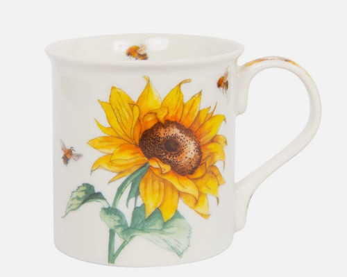 Sunflowers china mug floral - sunflowers,