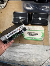 VINTAGE CLASSIC IN CAR SHIRA St2000 8 TRACK PLAYER RADIO SETUP WITH SPEAKERS