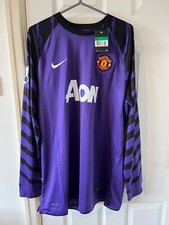 Manchester United 2010-2011 Home Goalkeeper Shirt VAN DER SAR 1 Player Issue XL