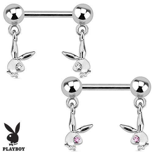 Dangle playboy nipple bar with - nipple,