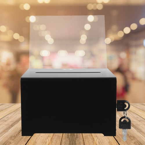 Locked box lockable ballot - box,