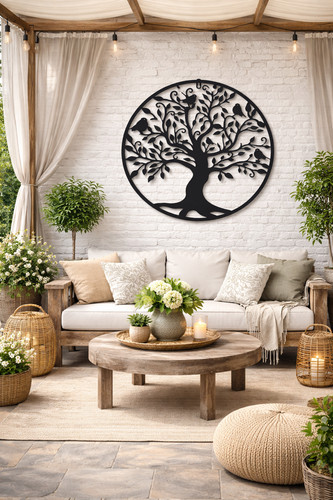 Large black tree birds - large,