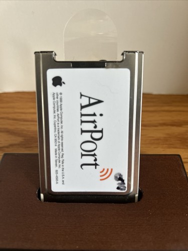 Vintage apple airport card - airport,
