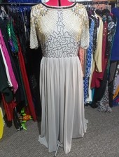 Virgos Lounge Long Grey Beaded