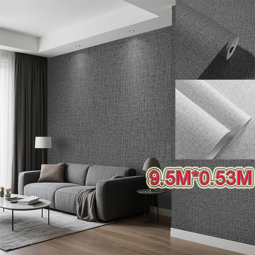 Grey linen effect wallpaper - linen,